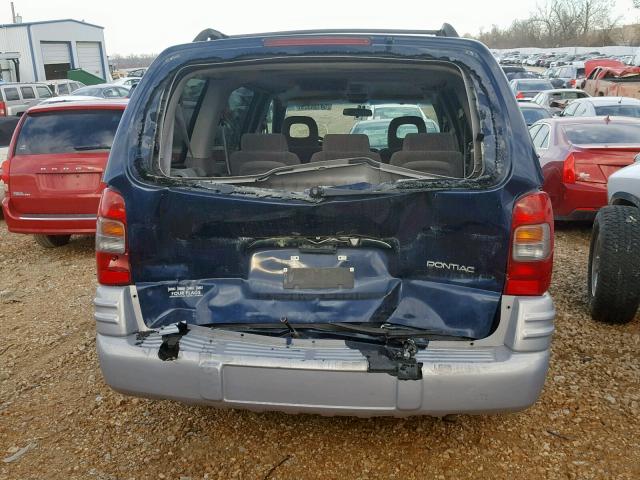 1GMDX03E01D261865 - 2001 PONTIAC MONTANA BLUE photo 9