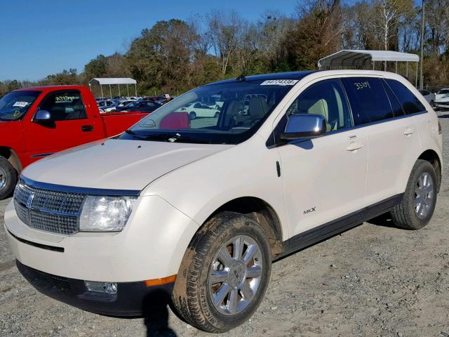 2LMDU68C88BJ13146 - 2008 LINCOLN MKX WHITE photo 2