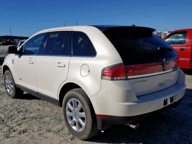 2LMDU68C88BJ13146 - 2008 LINCOLN MKX WHITE photo 3