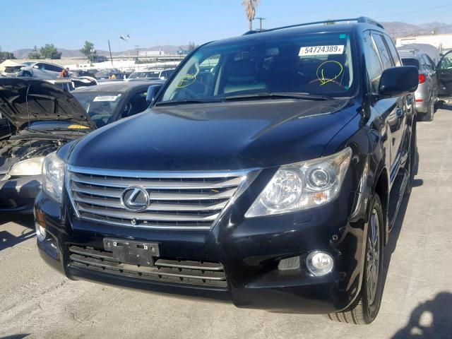 JTJHY7AX8A4051477 - 2010 LEXUS LX 570 BLACK photo 2