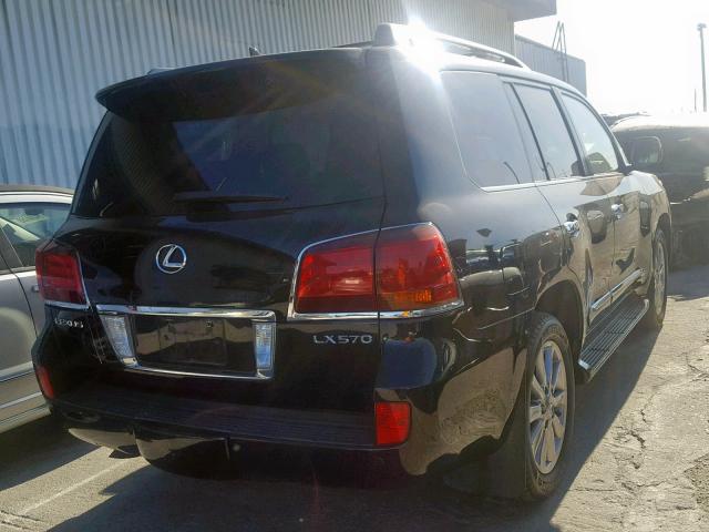 JTJHY7AX8A4051477 - 2010 LEXUS LX 570 BLACK photo 4