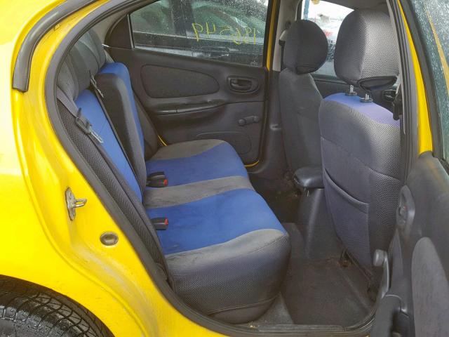 1B3ES56C02D590230 - 2002 DODGE NEON ES YELLOW photo 6