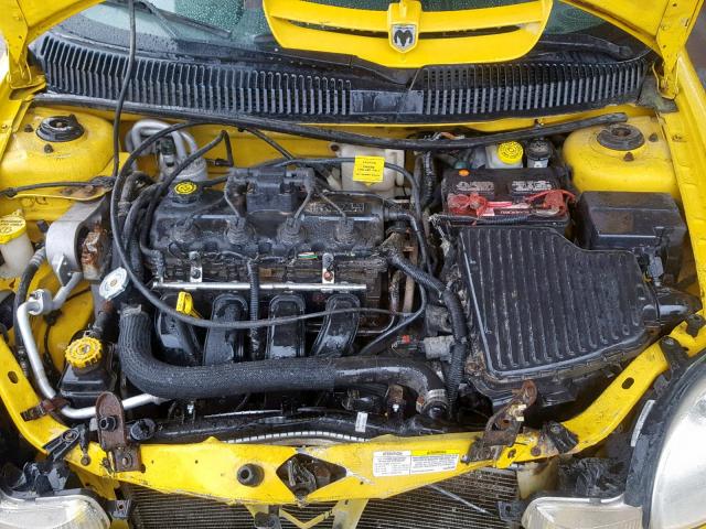 1B3ES56C02D590230 - 2002 DODGE NEON ES YELLOW photo 7