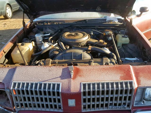 3K47F8G441057 - 1978 OLDSMOBILE CALAIS  RED photo 7