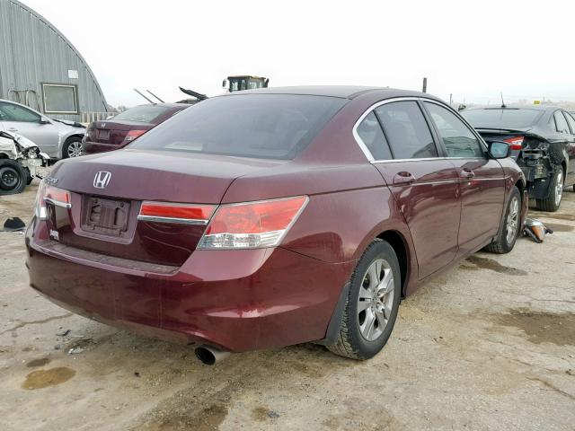 1HGCP2F44CA143063 - 2012 HONDA ACCORD LXP MAROON photo 4