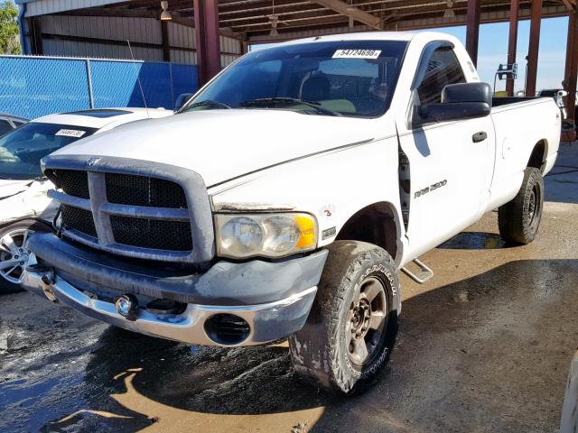 3D7KU26D54G281335 - 2004 DODGE RAM 2500 S WHITE photo 2