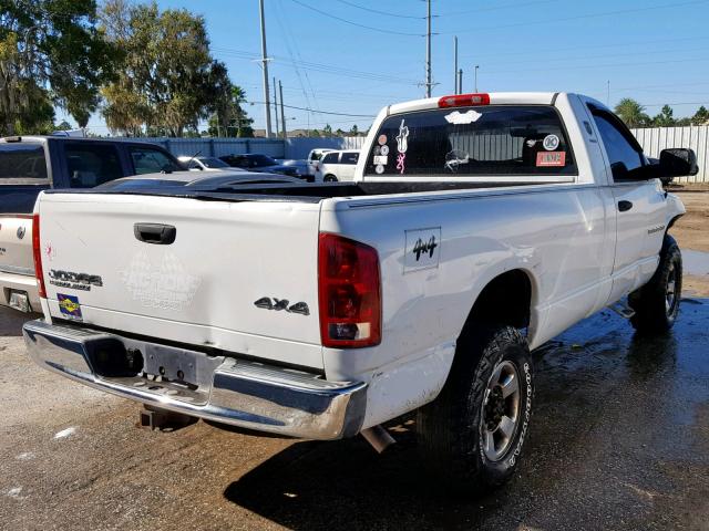 3D7KU26D54G281335 - 2004 DODGE RAM 2500 S WHITE photo 4