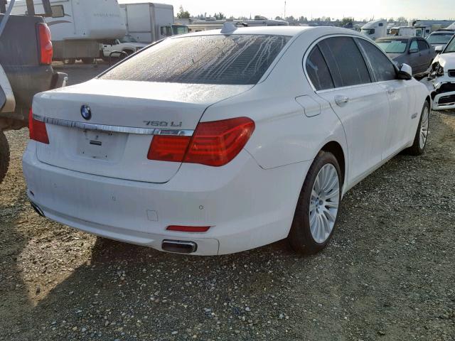 WBAKB8C5XACY63264 - 2010 BMW 750 LI WHITE photo 4