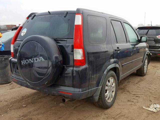 JHLRD78915C024419 - 2005 HONDA CR-V SE BLACK photo 4