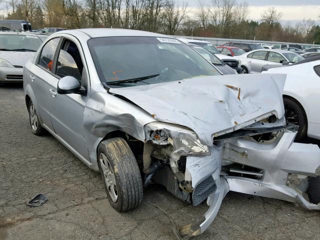 KL1TD5DE8BB121796 - 2011 CHEVROLET AVEO LS SILVER photo 1