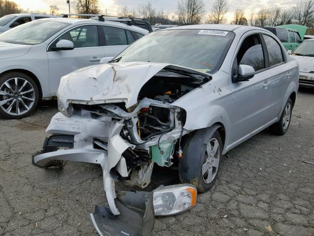 KL1TD5DE8BB121796 - 2011 CHEVROLET AVEO LS SILVER photo 2