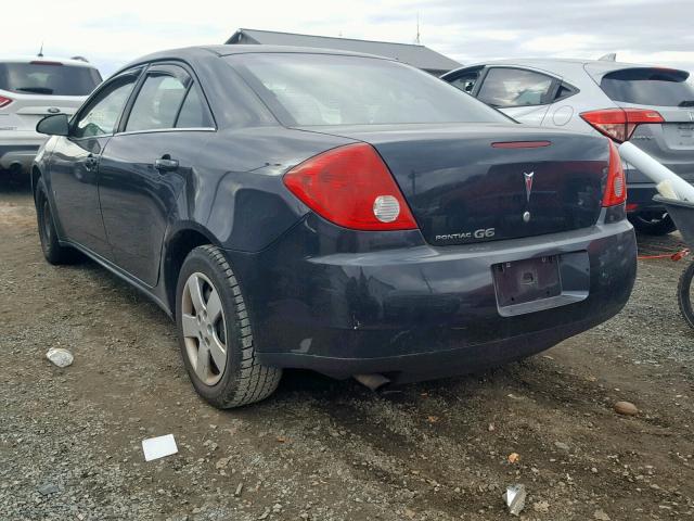 1G2ZF57B484266964 - 2008 PONTIAC G6 VALUE L BLACK photo 3