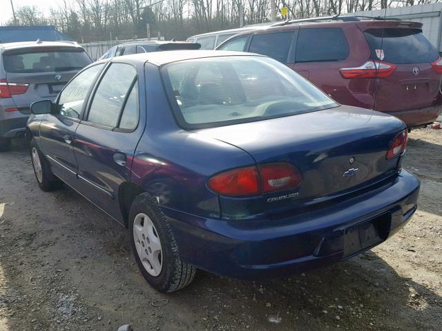 1G1JC524427250627 - 2002 CHEVROLET CAVALIER B BLUE photo 3