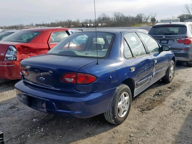 1G1JC524427250627 - 2002 CHEVROLET CAVALIER B BLUE photo 4