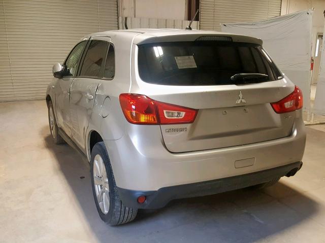 4A4AR3AW0FE054451 - 2015 MITSUBISHI OUTLANDER SILVER photo 3