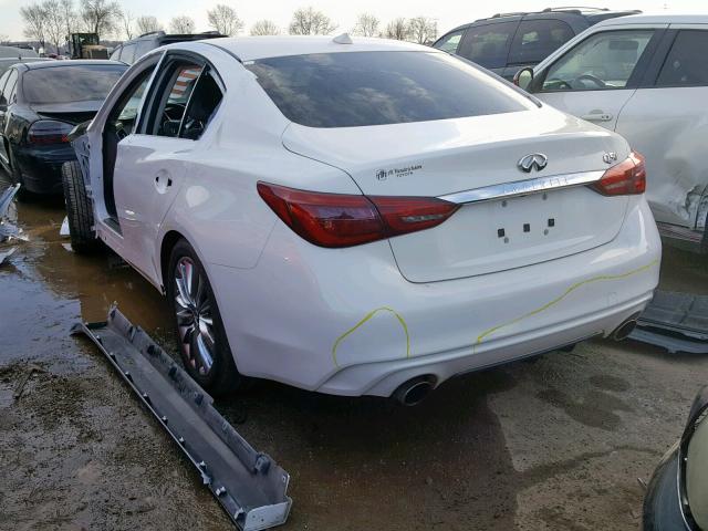 JN1EV7AP3JM354832 - 2018 INFINITI Q50 LUXE WHITE photo 3