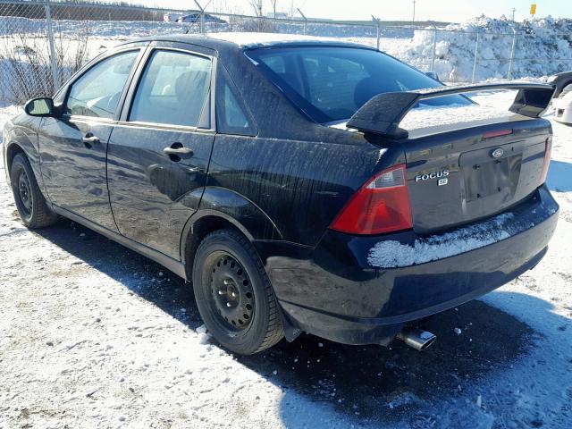 1FAFP34N97W206301 - 2007 FORD FOCUS ZX4 BLACK photo 3