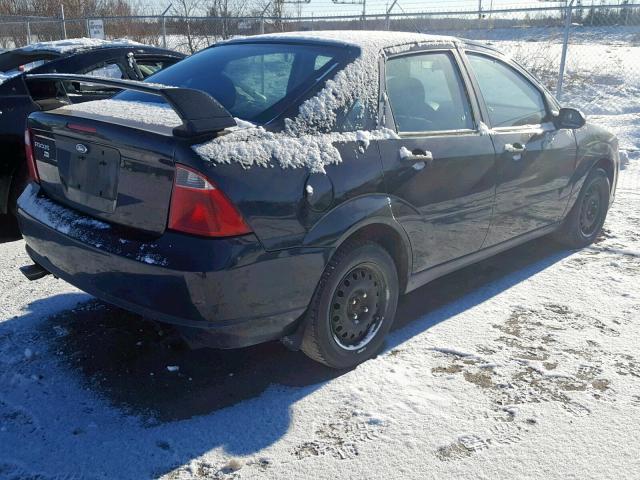 1FAFP34N97W206301 - 2007 FORD FOCUS ZX4 BLACK photo 4