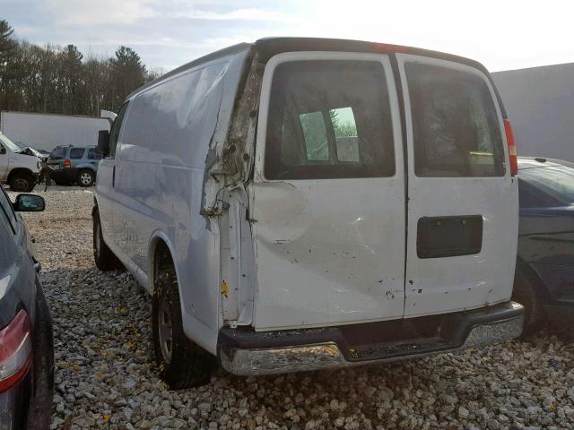 1GTGG25C591152923 - 2009 GMC SAVANA G25 WHITE photo 3