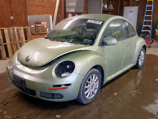 3VWPW31C18M516803 - 2008 VOLKSWAGEN NEW BEETLE GREEN photo 2