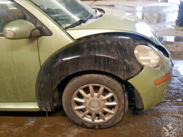 3VWPW31C18M516803 - 2008 VOLKSWAGEN NEW BEETLE GREEN photo 9