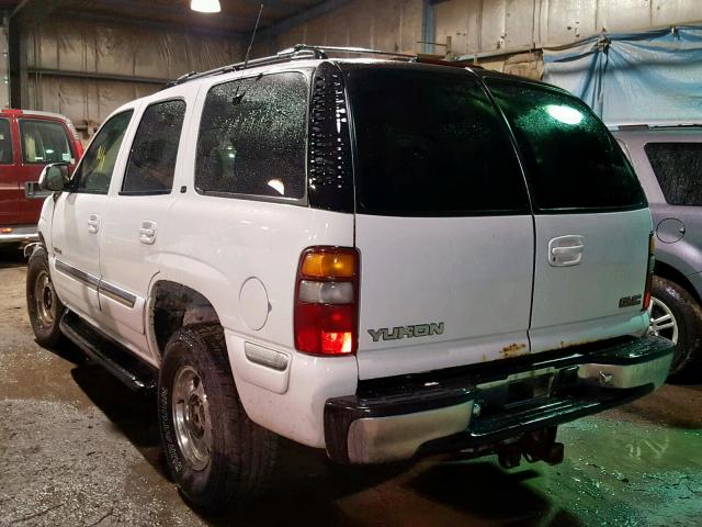 1GKEK13TX1J190112 - 2001 GMC YUKON WHITE photo 3