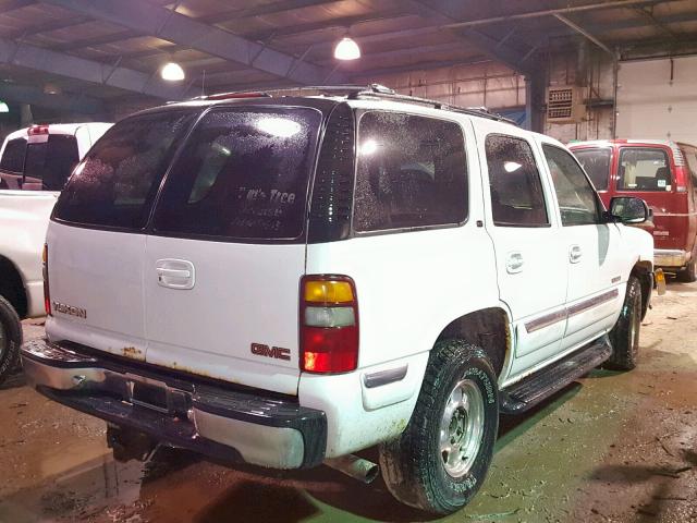 1GKEK13TX1J190112 - 2001 GMC YUKON WHITE photo 4