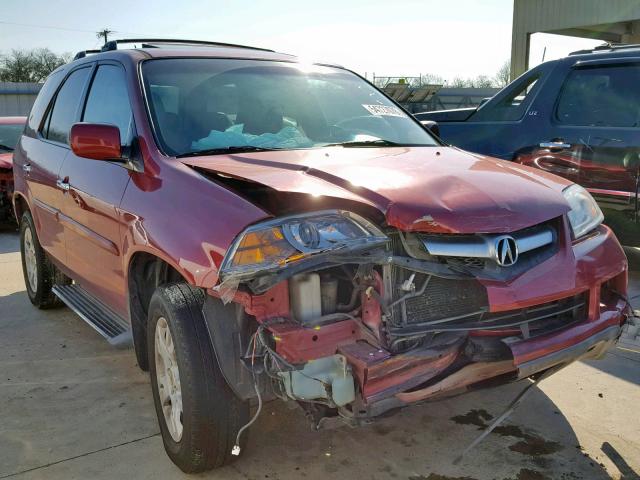 2HNYD18624H528897 - 2004 ACURA MDX TOURIN RED photo 1