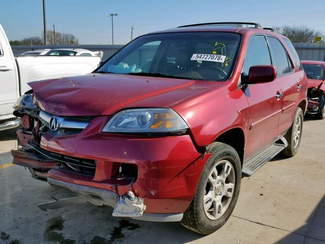 2HNYD18624H528897 - 2004 ACURA MDX TOURIN RED photo 2