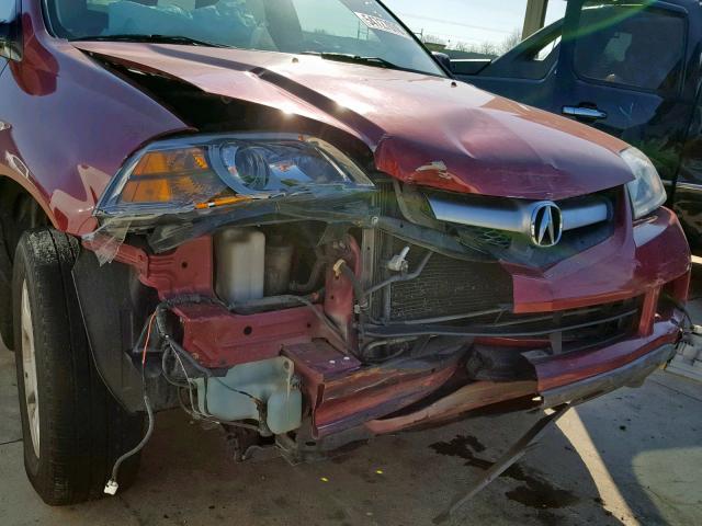 2HNYD18624H528897 - 2004 ACURA MDX TOURIN RED photo 9