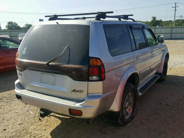 JA4MT41R12J029964 - 2002 MITSUBISHI MONTERO SP SILVER photo 4