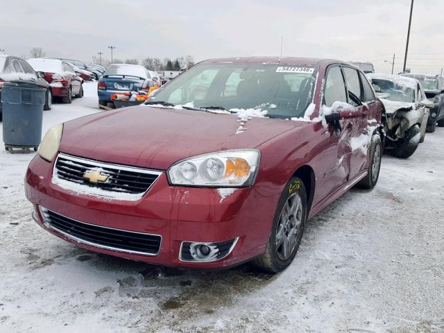 1G1ZT68N67F192736 - 2007 CHEVROLET MALIBU MAX მუქწითელი ფოტო 2