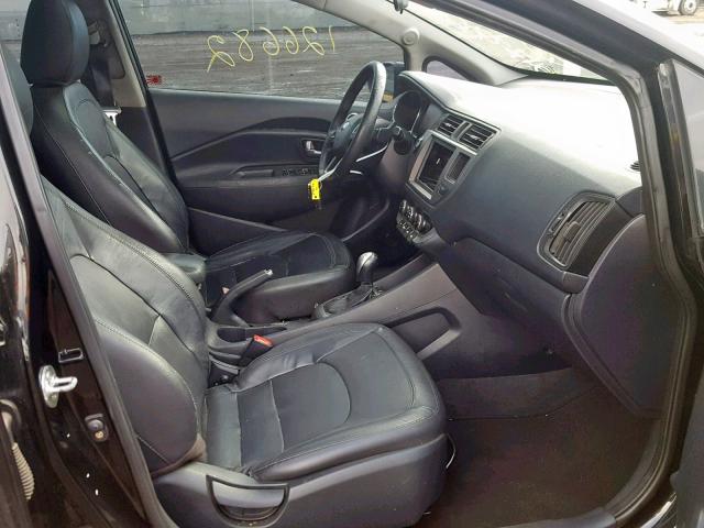 KNADN4A37D6206919 - 2013 KIA RIO EX BLACK photo 5