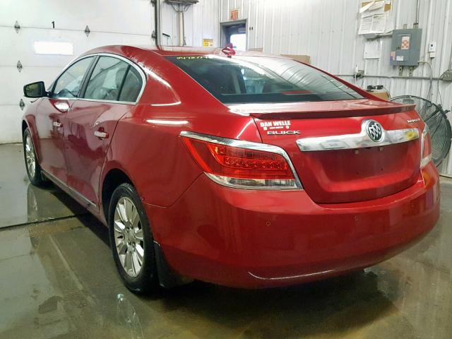 1G4GD5GRXCF333274 - 2012 BUICK LACROSSE P RED photo 3