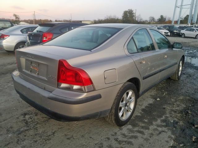 YV1RS61R022175173 - 2002 VOLVO S60 BEIGE photo 4