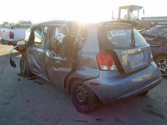 KL1TD66697B779629 - 2007 CHEVROLET AVEO BASE Boz foto 3
