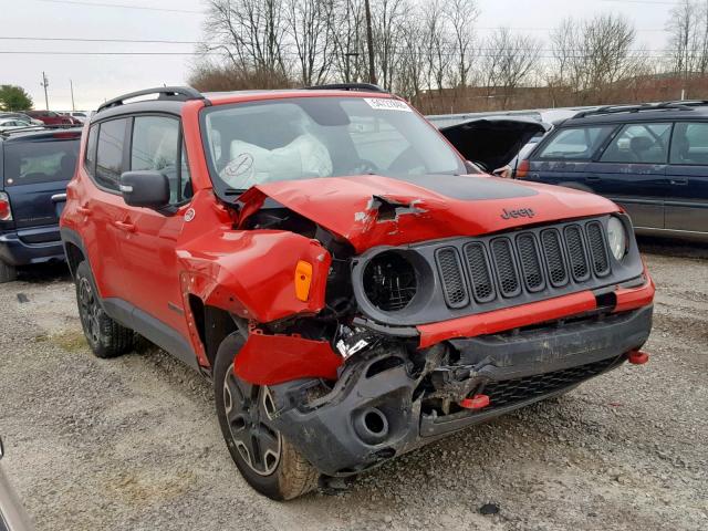 ZACCJBCT2GPD72133 - 2016 JEEP RENEGADE T RED photo 1