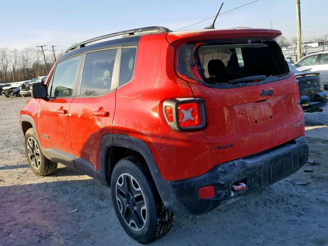 ZACCJBCT2GPD72133 - 2016 JEEP RENEGADE T RED photo 3