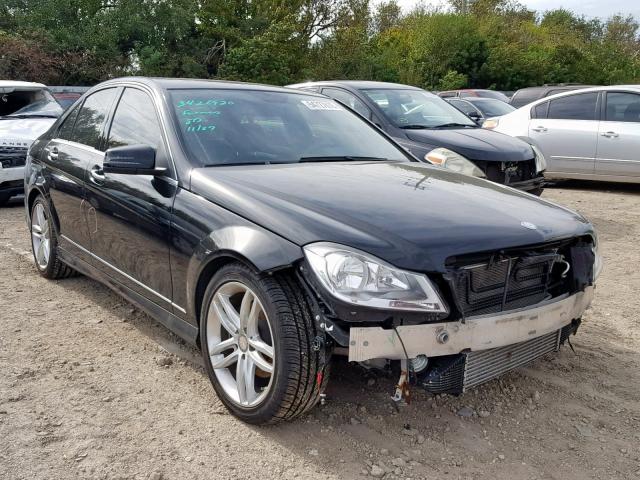 WDDGF4HB1DA784351 - 2013 MERCEDES-BENZ C 250 BLACK photo 1