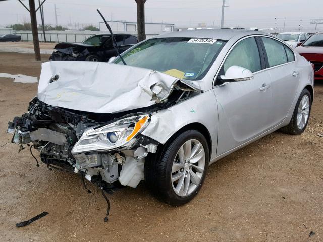 2G4G25EK5G9109548 - 2016 BUICK REGAL 1SV SILVER photo 2