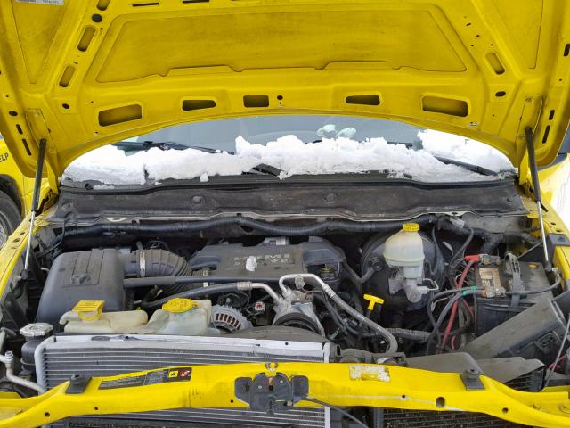 3D6WR26D96G188196 - 2006 DODGE RAM 2500 S YELLOW photo 7