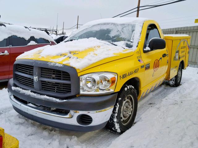 3D6WR26D88G220607 - 2008 DODGE RAM 2500 S YELLOW photo 2