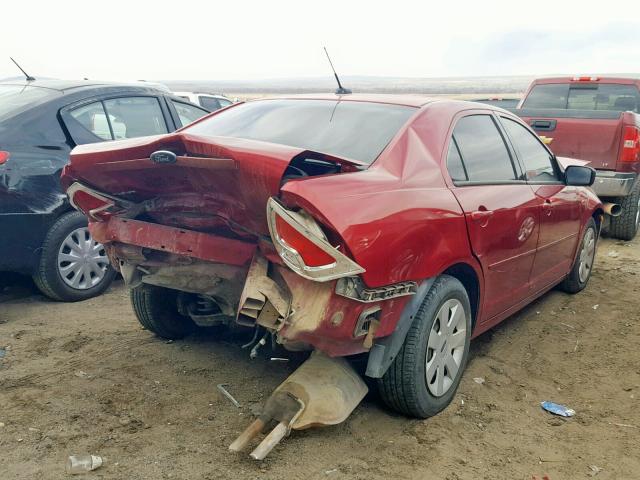 3FAHP06Z59R124739 - 2009 FORD FUSION S MAROON photo 4