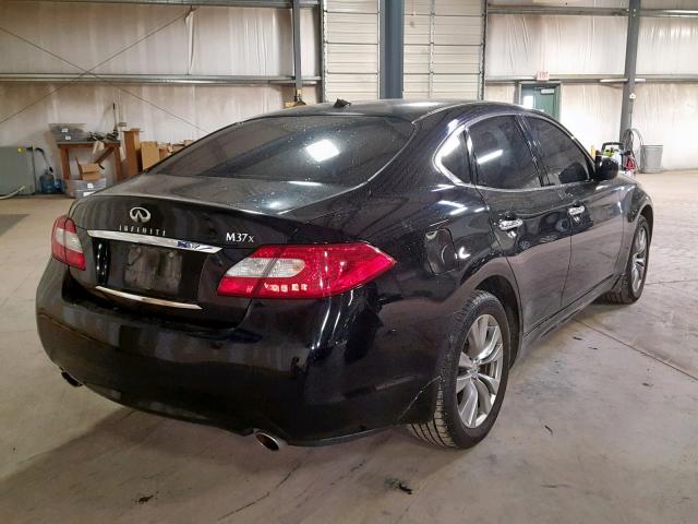 JN1BY1AR5CM391215 - 2012 INFINITI M37 X BLACK photo 4