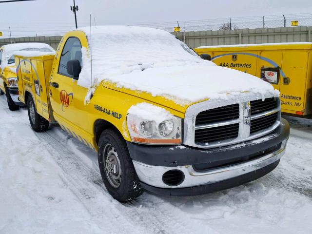 3D6WR26D66G185501 - 2006 DODGE RAM 2500 S YELLOW photo 1