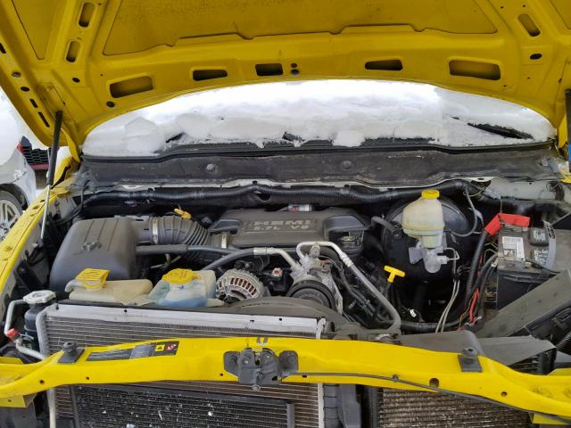 3D6WR26D66G185501 - 2006 DODGE RAM 2500 S YELLOW photo 7