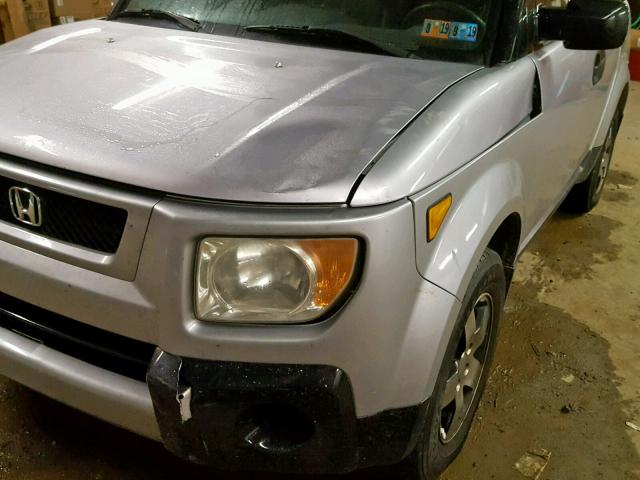 5J6YH28503L009558 - 2003 HONDA ELEMENT EX SILVER photo 9