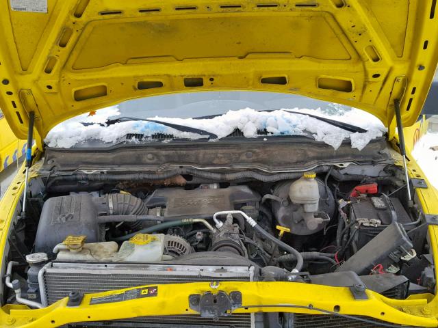 3D6WR26D56G188180 - 2006 DODGE RAM 2500 S YELLOW photo 7