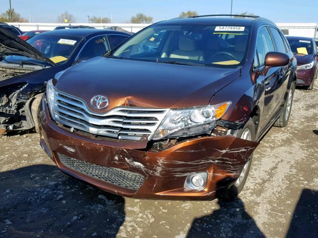 4T3ZA3BB7AU032526 - 2010 TOYOTA VENZA BASE BROWN photo 2