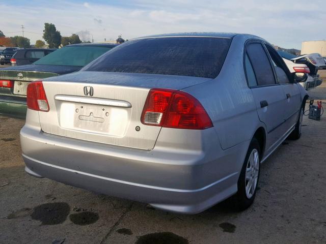 2HGES163X4H533516 - 2004 HONDA CIVIC DX V SILVER photo 4